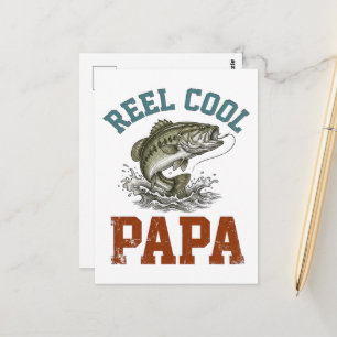 Cartão Postal Pai Legal Reel Pescaria Dia dos Pais