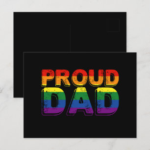 Cartão Postal Pai Orgulhoso LGBT Pai Orgulho Gay