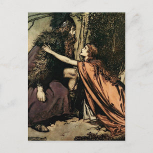 Cartão Postal “Pai, Pai, o que te aflige?” por Arthur Rackham