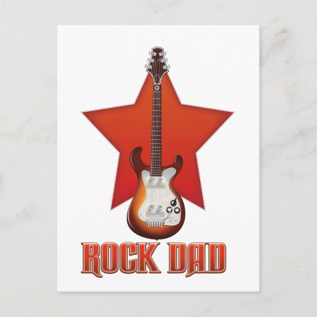 Cartão Postal Pai Rock (Frente)