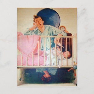 Cartão Postal Pai Vintage Sleepy