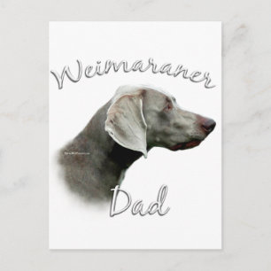Cartão Postal Pai Weimaraner 2