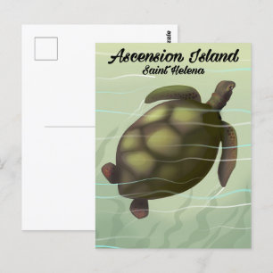 Cartão Postal Painel de Arte de Parede da Tartaruga Marinha da I