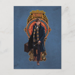 Cartão Postal Painel NEWT SCAMANDER™ Walking Art Nouveau