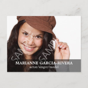 Cartão Postal Painel Transparente com Foto de Cabeça Dupla de At