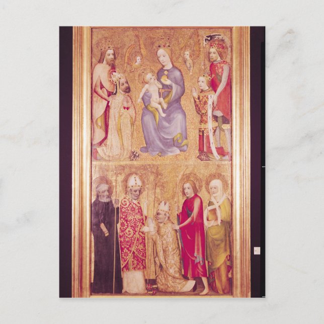 Cartão Postal Painel votivo Arcebispo Jan Ocko de Vlasim (Frente)