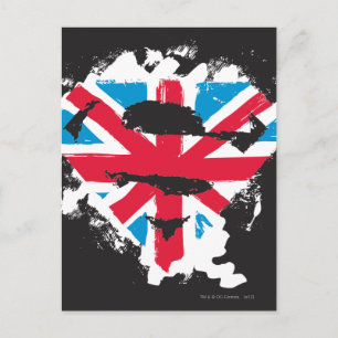 Cartão Postal Paint Strokes British S-Shield