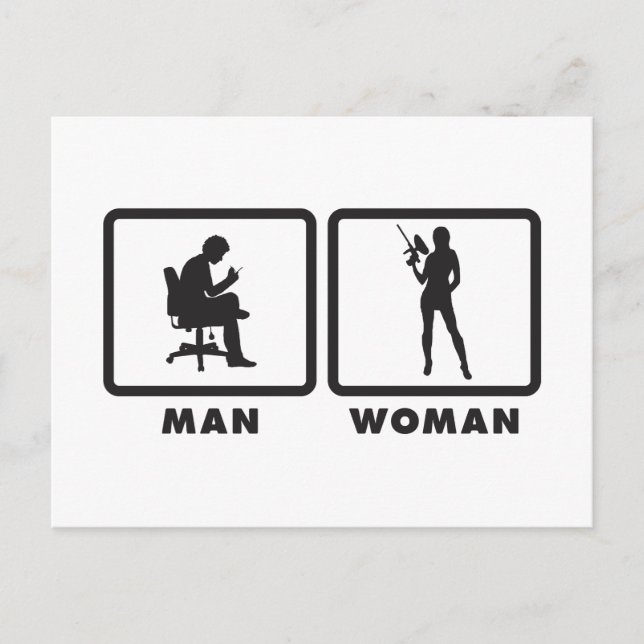 Cartão Postal Paintball (Frente)