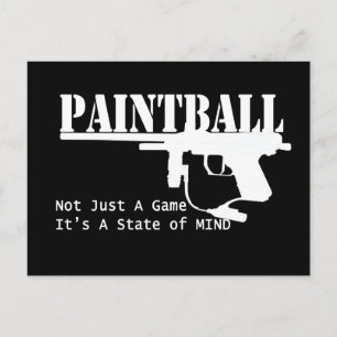 Cartão Postal Paintball State of Mind