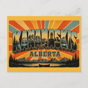 Cartão Postal País Kananaskis Alberta Parque Infantil Alpino