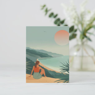 Cartão Postal Paisagem Abstrata Boho (9)