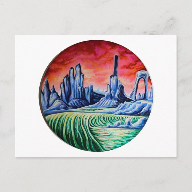 Cartão Postal Paisagem alienígena de Nefertara (Frente)