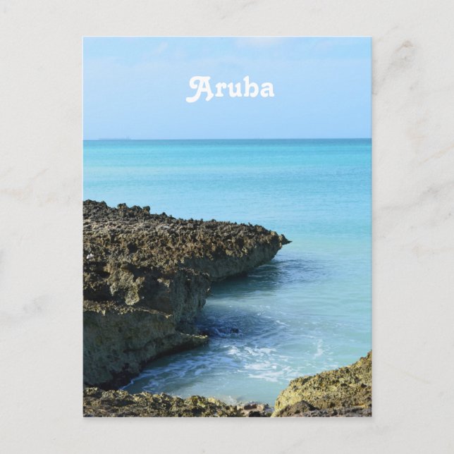 Cartão Postal Paisagem Aruba (Frente)