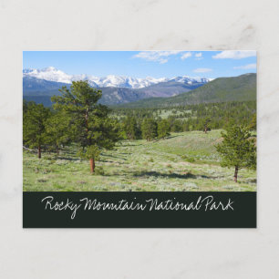 Cartão Postal Paisagem Cênica Vista da Montanha Rochosa