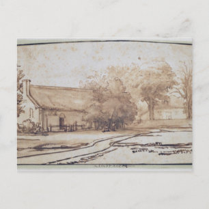 Cartão Postal Paisagem com a Casa de Camponeses, 1640