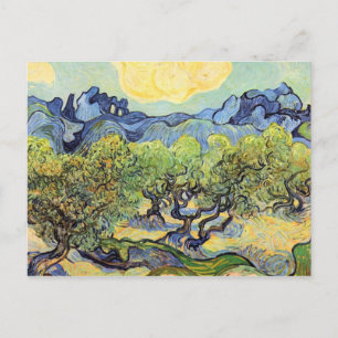 Cartão Postal Paisagem com as oliveiras por Vincent van Gogh