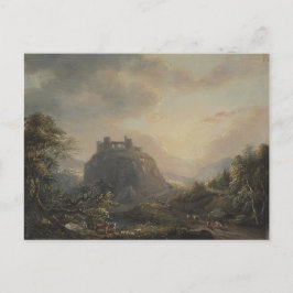 Cartão Postal Paisagem com Castelo - Paul Sandby - c1808