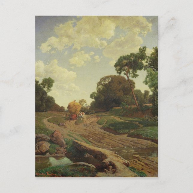 Cartão Postal Paisagem com Haywagon, c.1858 (Frente)