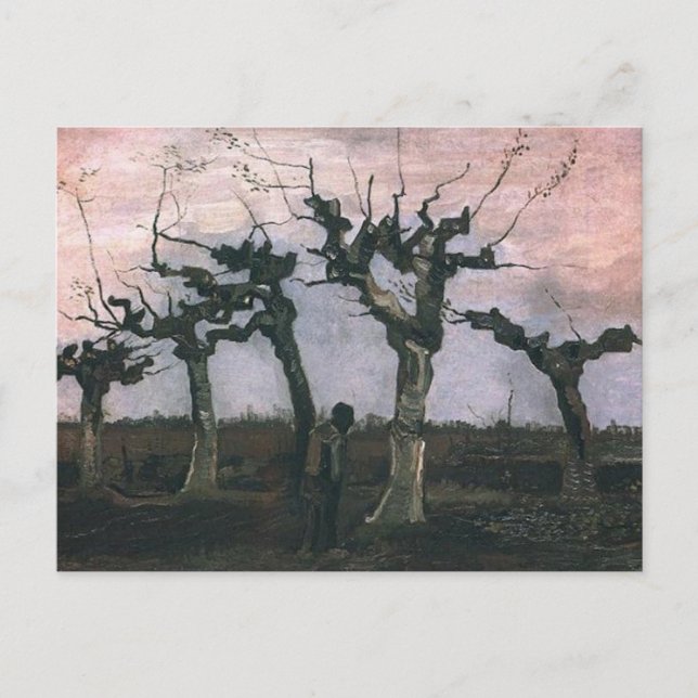 Cartão Postal Paisagem com Pollard Willows (Frente)
