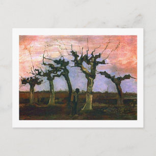 Cartão Postal Paisagem com Pollard Willows, Vincent van Gogh
