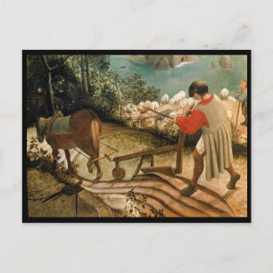 Cartão Postal Paisagem com queda de Ícaro