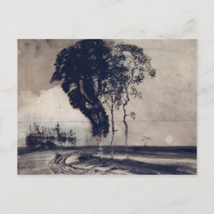 Cartão Postal Paisagem com Três Árvores, 1850