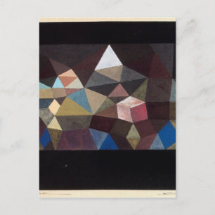 Cartão Postal Paisagem cristalina por Paul Klee