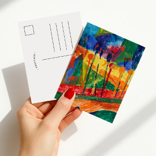 Cartão Postal Paisagem Cubista   Fritz Schaefler