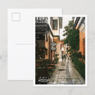 Cartão Postal Paisagem da Cidade do Lápis de Cor da Turquia Anta