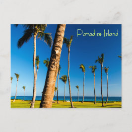 Cartão Postal Paisagem da Ilha Paradise