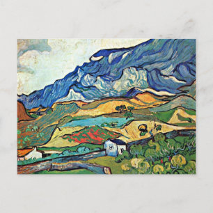Cartão Postal Paisagem das Montanhas Alpilles por Van Gogh