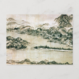 Cartão Postal Paisagem das montanhas e um rio