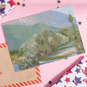 Cartão Postal Paisagem de Arte Nouveau Respiradora do Rio Aniene