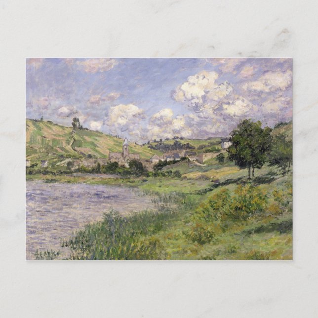 Cartão Postal Paisagem de Claude Monet |, Vetheuil, 1879 (Frente)
