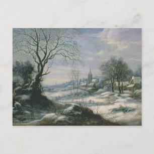 Cartão Postal Paisagem de inverno