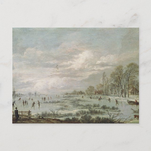 Cartão Postal Paisagem de Inverno (Frente)