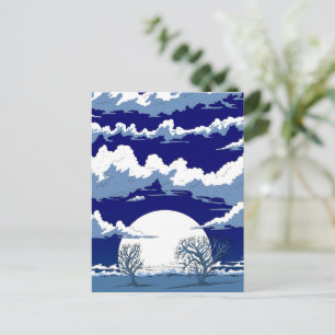 Cartão Postal Paisagem de Inverno