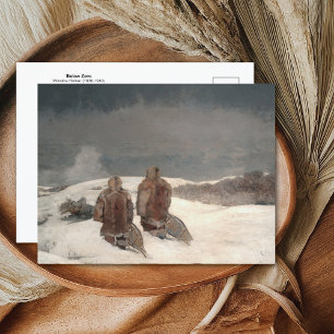 Cartão Postal Paisagem de Inverno Abaixo de Zero Winslow Homer