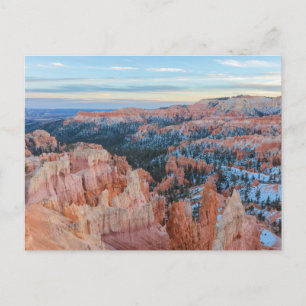 Cartão Postal Paisagem de Inverno do Bryce Canyon