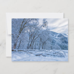 Cartão Postal Paisagem de inverno no Vale de Yosemite