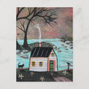 Cartão Postal Paisagem de Lakeside Isle