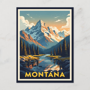 Cartão Postal Paisagem de Montana impressionante