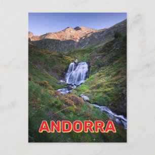 Cartão Postal Paisagem De Montanha Em Andorra