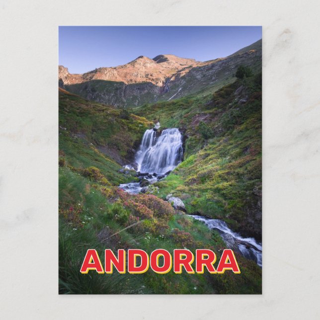 Cartão Postal Paisagem De Montanha Em Andorra (Frente)