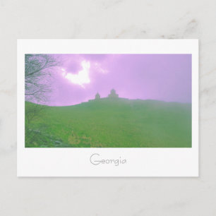Cartão Postal Paisagem de montanha Kazbegi Georgia Gergeti