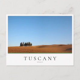 Cartão Postal Paisagem de outono da Toscana com ciprestes