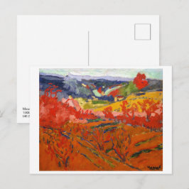 Cartão Postal Paisagem de Outono | Maurice de Vlaminck |