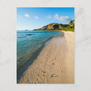 Cartão Postal Paisagem de Praia Tropical, Fiji
