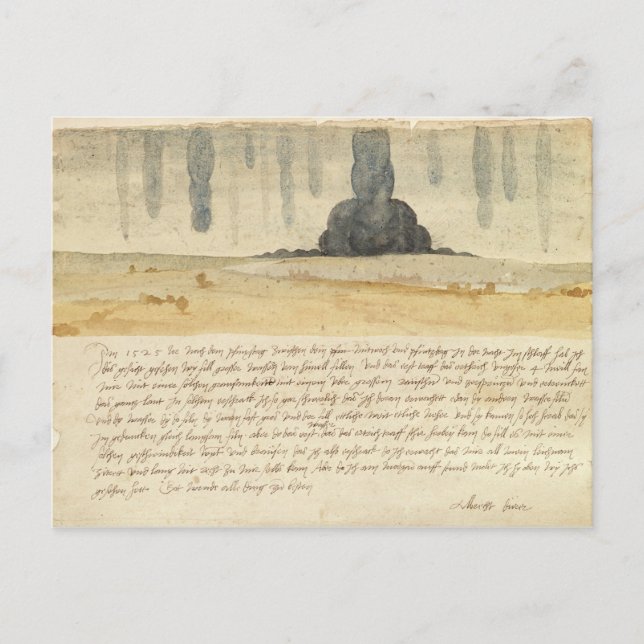 Cartão Postal Paisagem de sonho com texto, 1526 (Frente)