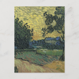 Cartão Postal Paisagem de Van Gogh ao Crepúsculo